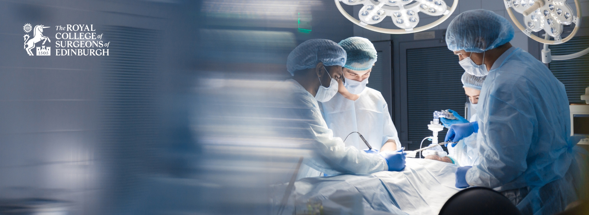 Surgeons in an operating theatre