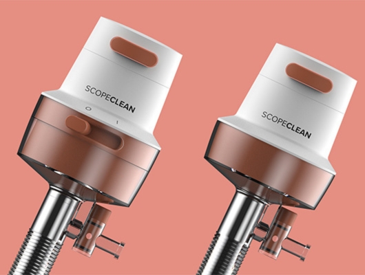 Scope clean surgical device