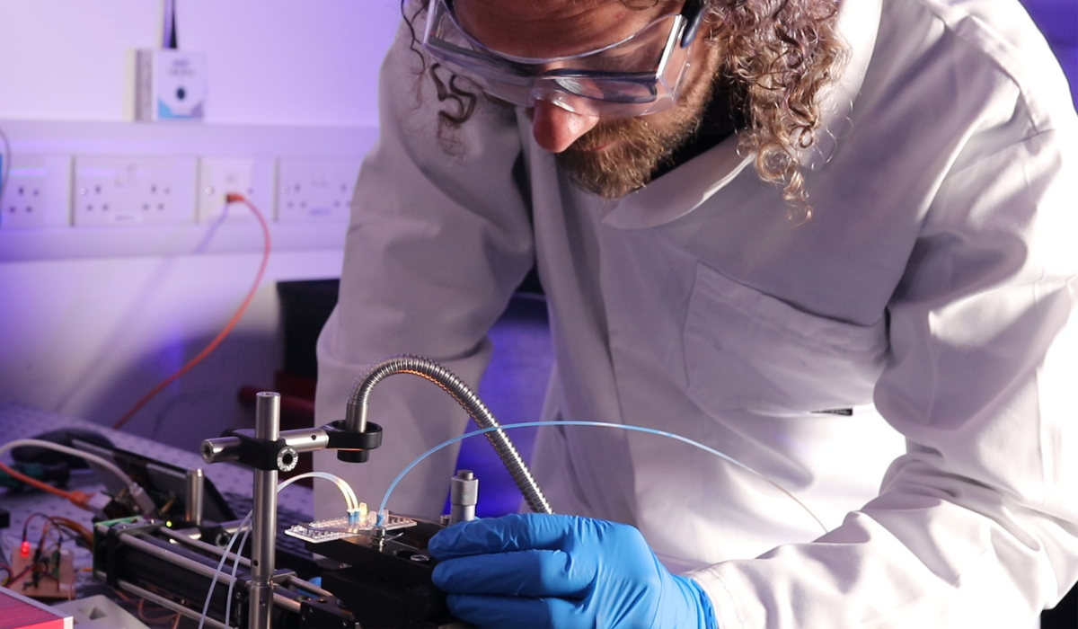 technician with low-cost, label-free cell sorter prototype