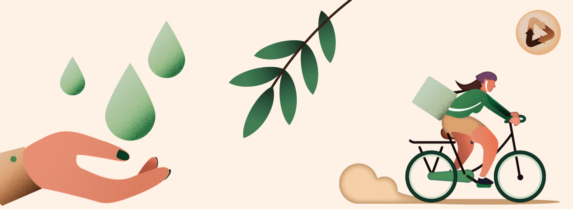 illustration of sustainability in healthcare banner img